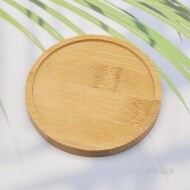 대나무 컵받침 원형 9.5x9.5cm 1S-02-203