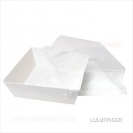 쿠키 박스 흰색  9.9x9.9x6.2cm (50개입) 2PX-01-107