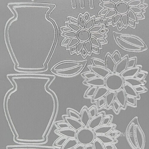 [JEJE] 제제 442001 Sunflower vase S/S 유럽 다꾸 스티커 1VX-01-423