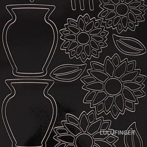 [JEJE] 제제 442013 Sunflower vase B/B 유럽 다꾸 스티커 1VX-01-413