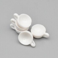 미니어쳐 흰색 커피잔2 2x1.5x0.8cm (5개입) 1M-02-307