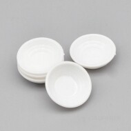 미니어쳐 흰색 그릇11 2x2x0.6cm (5개입) 1AX-02-150