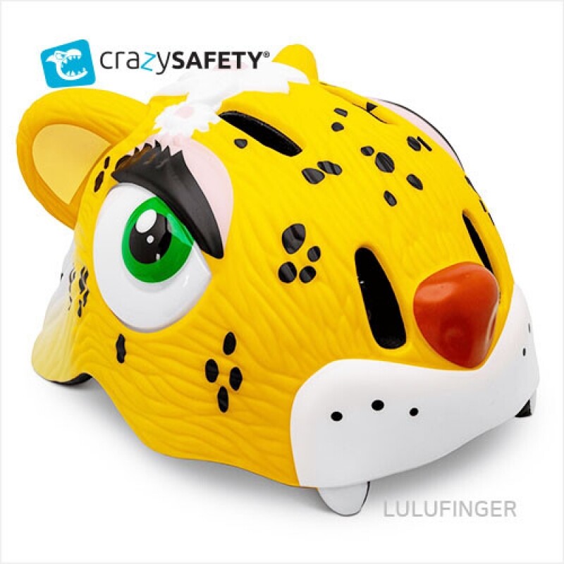 [크레이지 세이프티] 유아동 헬멧 표범(Leopard)-옐로우 2K-01-301
