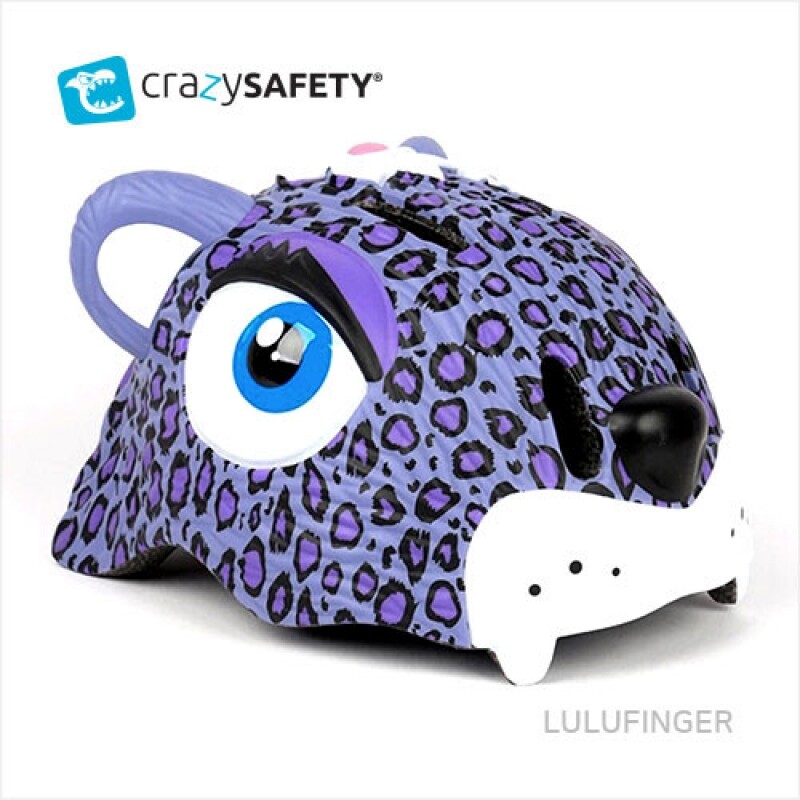 [크레이지 세이프티] 유아동 헬멧 표범(Leopard)-퍼플 2K-01-208