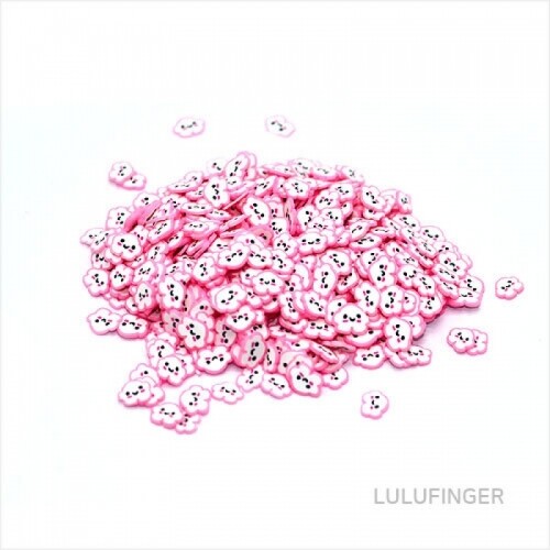 슬라이스 토핑 구름 분홍 0.6x0.5x0.1cm (10g) 2L-02-259