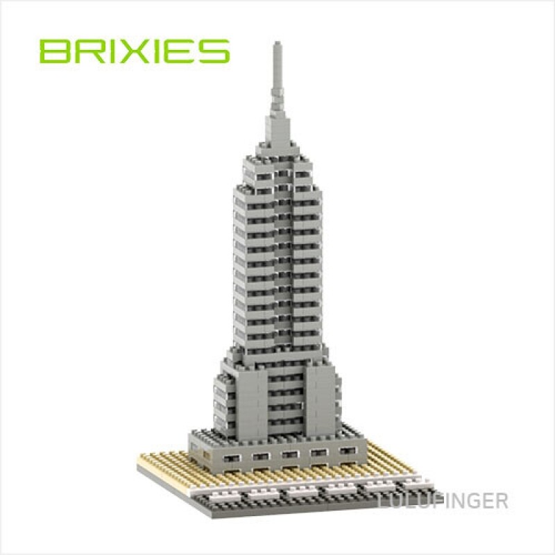 [브릭시즈] 뉴욕-엠파이어 스테이트 빌딩 미니블럭 나노블럭 건축물 블럭  2M-01-301