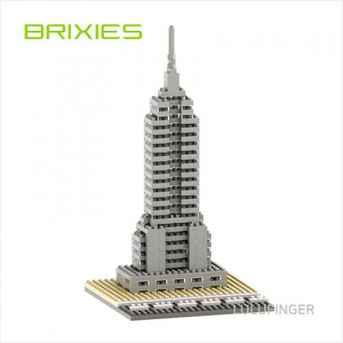 [브릭시즈] 뉴욕-엠파이어 스테이트 빌딩 미니블럭 나노블럭 건축물 블럭  2M-01-301