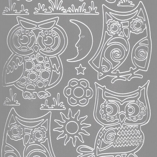 [JEJE] 제제 344501 Various Owls S/S 유럽 다꾸 스티커 1VX-01-704