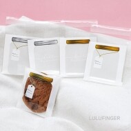 투명 병 모양 선물 포장 봉투 7x7+3cm (약100개입) 1X-03-305