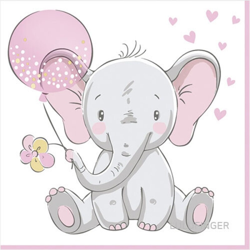 [Maki] 053002 Baby Elephant with Pink 2B-01-333