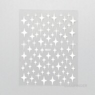 레진/네일스티커 별빛 하양 8x10.3cm (1매입) 2FX-01-305