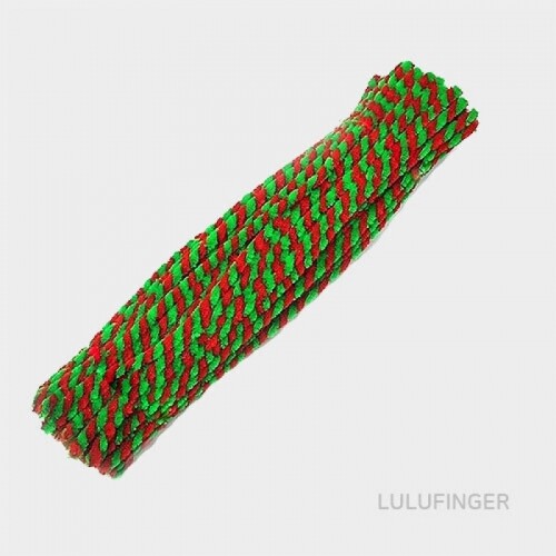 투톤 모루 빨강+초록 약 30cm (약 50개입)