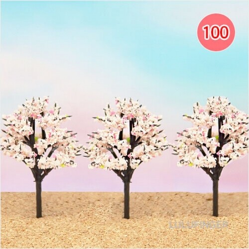 미니어쳐 벚꽃 나무 중 4.5x5.5cm (100개입) 2FX-02-307