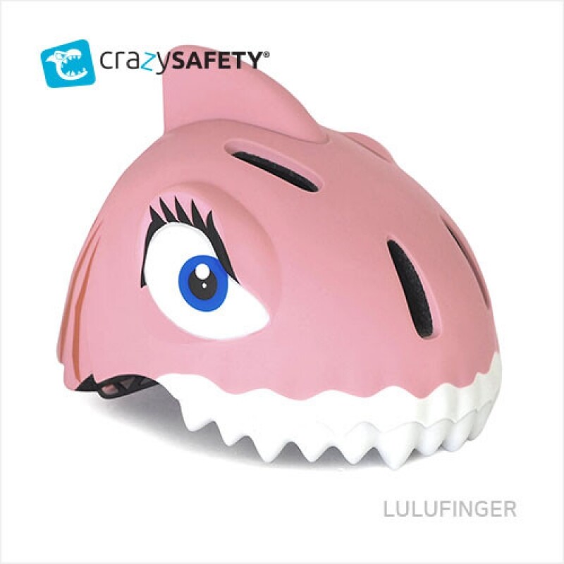 [크레이지 세이프티] 유아동 헬멧 상어(Shark) Bigger size-핑크 2E-01-306